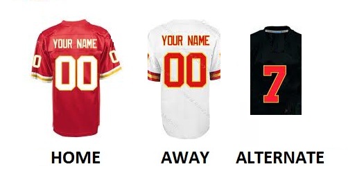 (image for) KANSAS CITY Pro Football Number Kit - Click Image to Close